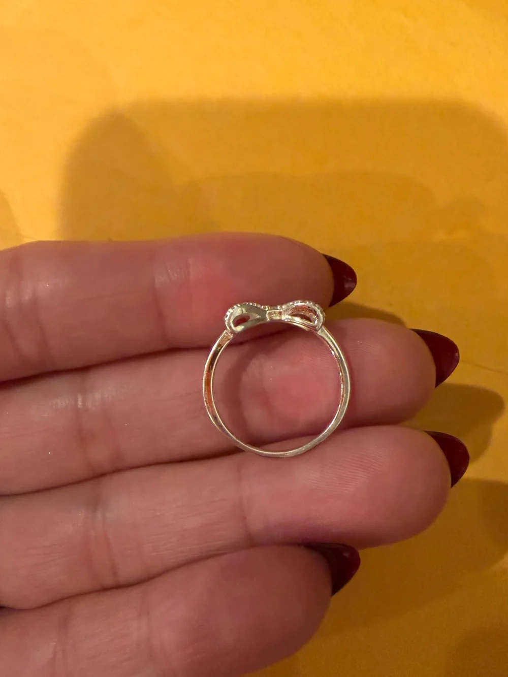 Silver Bow Pavé Crystal Ring - Elegant Women’s Jewelry